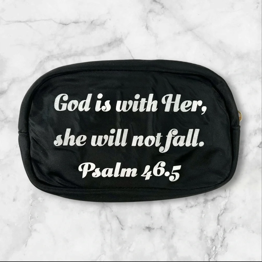 Bible Verse Cosmetic Travel Bag - Picture 3 of 10